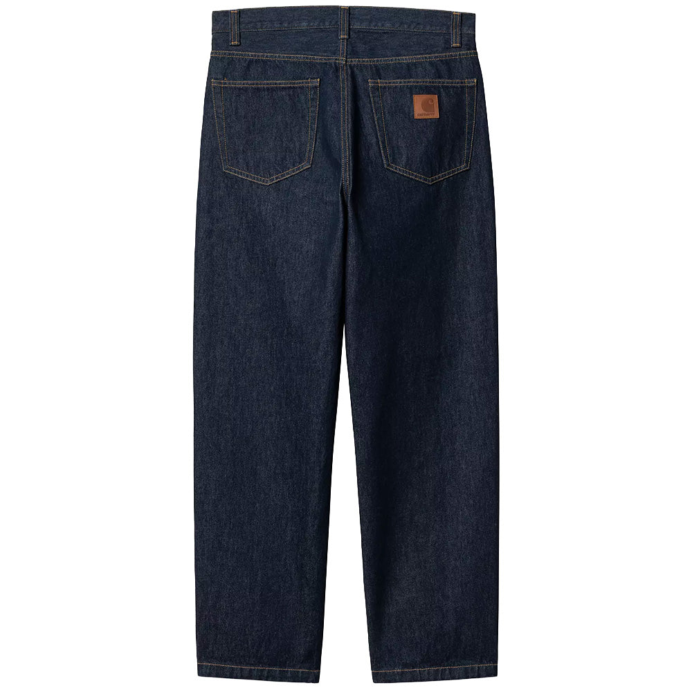 carhartt wip aaron pant blue rinsed no length