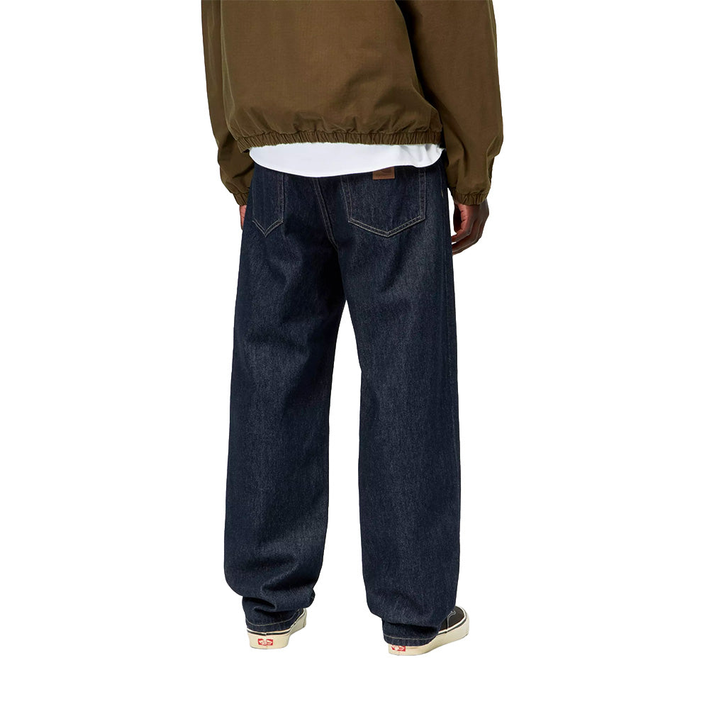 carhartt wip aaron pant blue rinsed no length