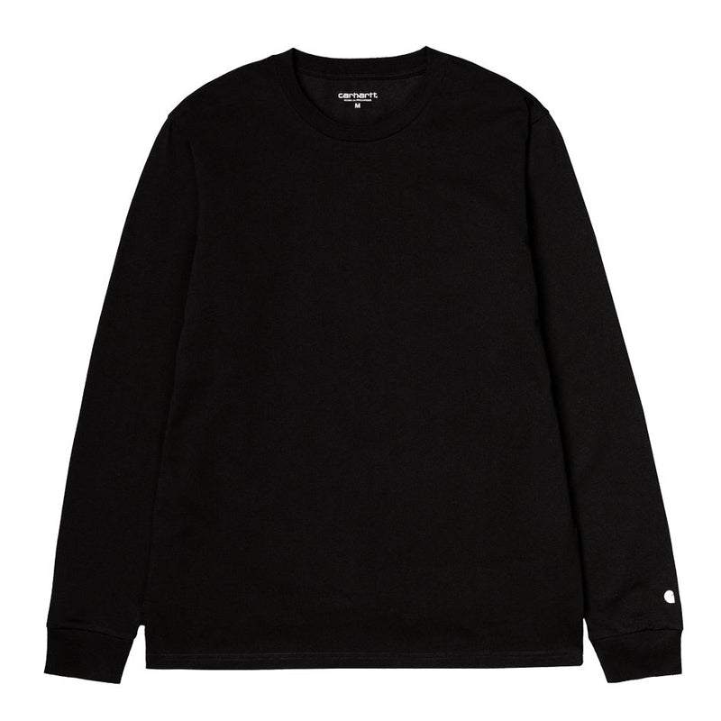 carhartt wip i026265 0d2 xx ls base t shirt  blackwhite