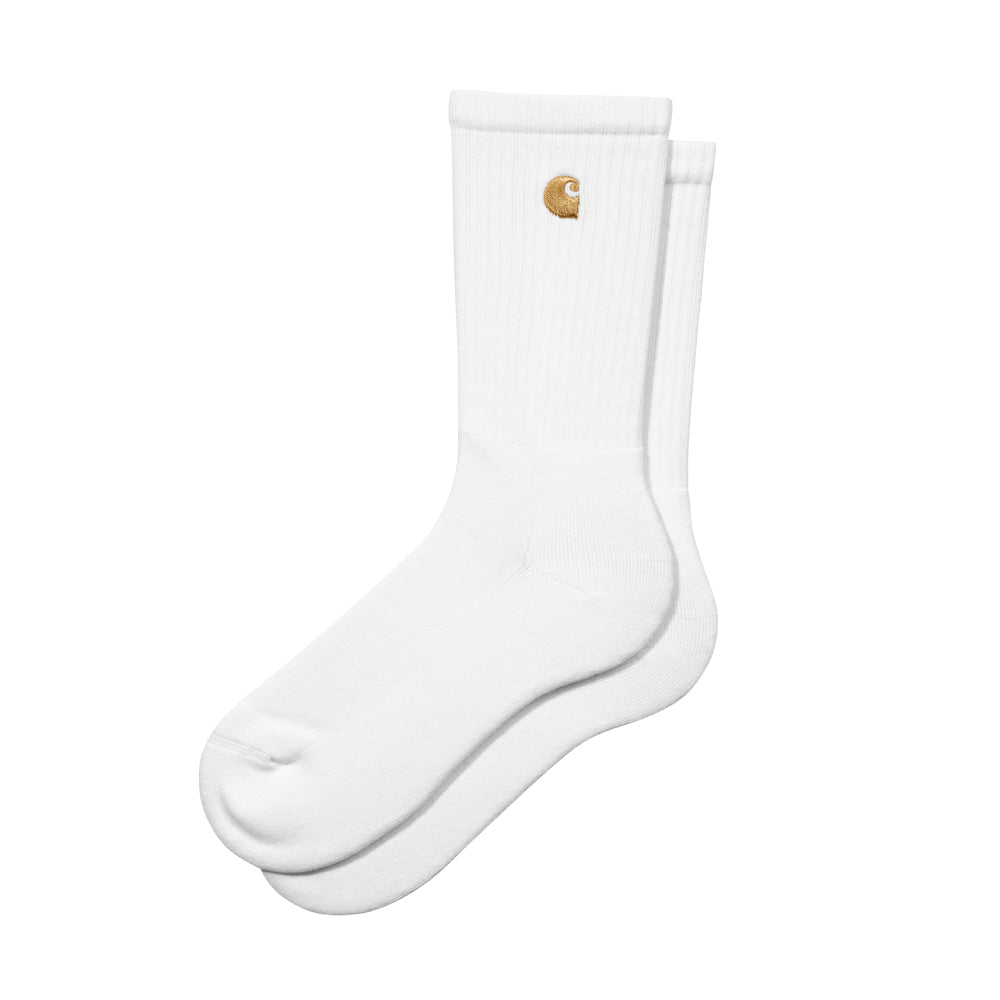 carhartt wip i029421 00r xx chase socks white gold