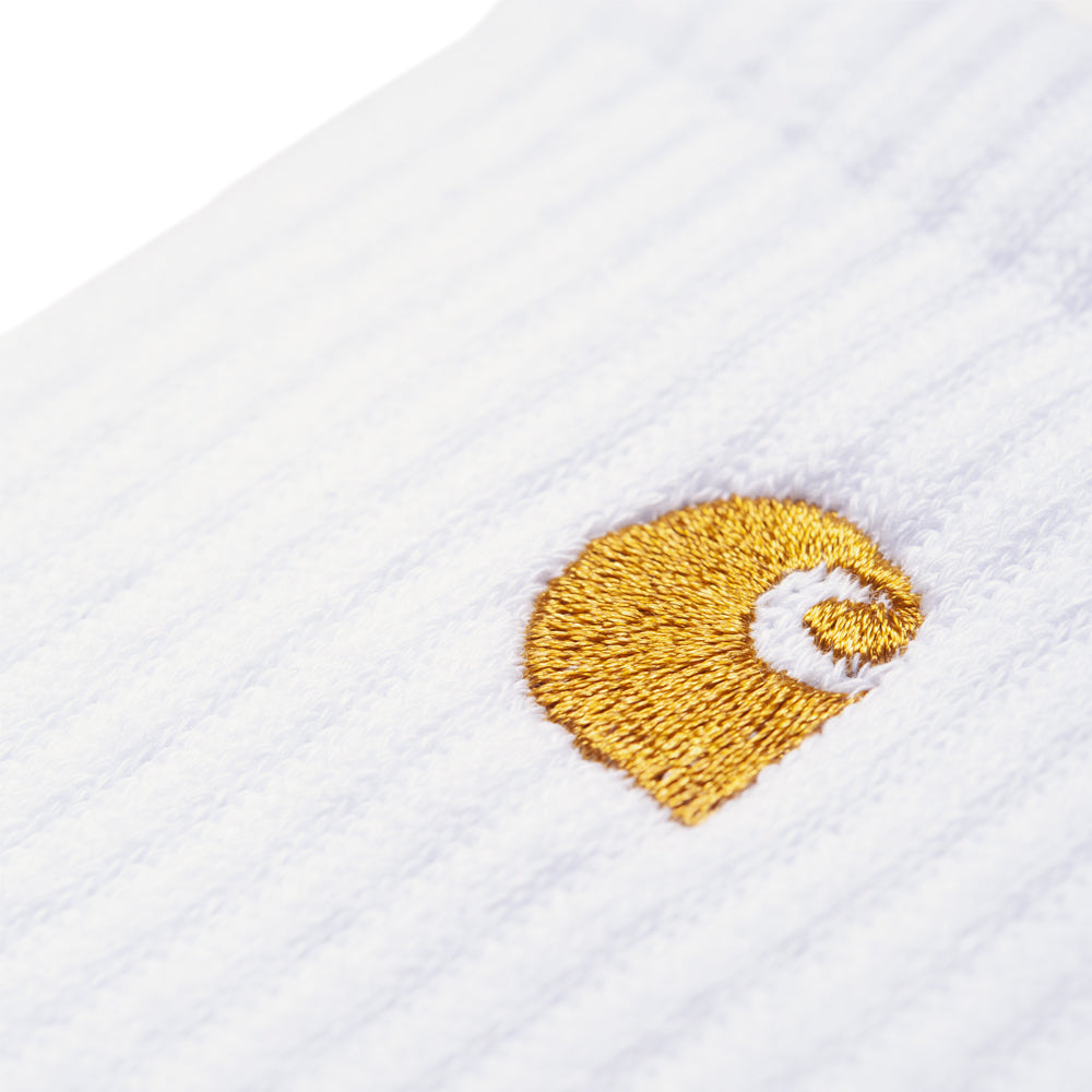 carhartt wip i029421 00r xx chase socks white gold