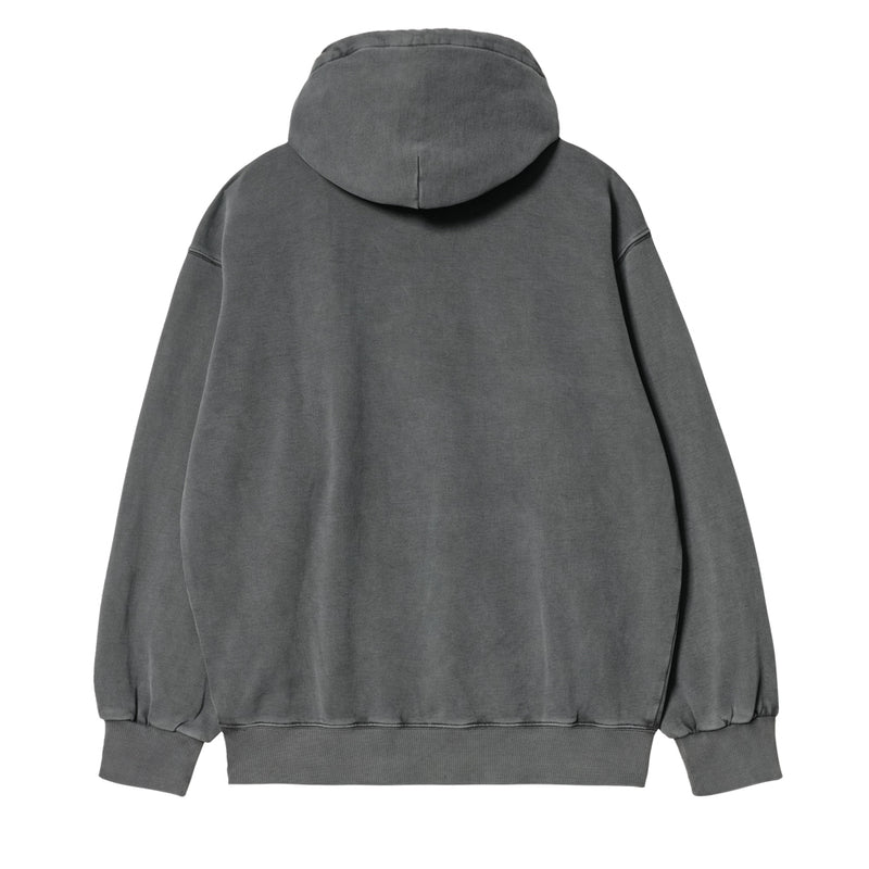 carhartt wip i029523 0wg gd hooded vista sweat vulcan garment dyed