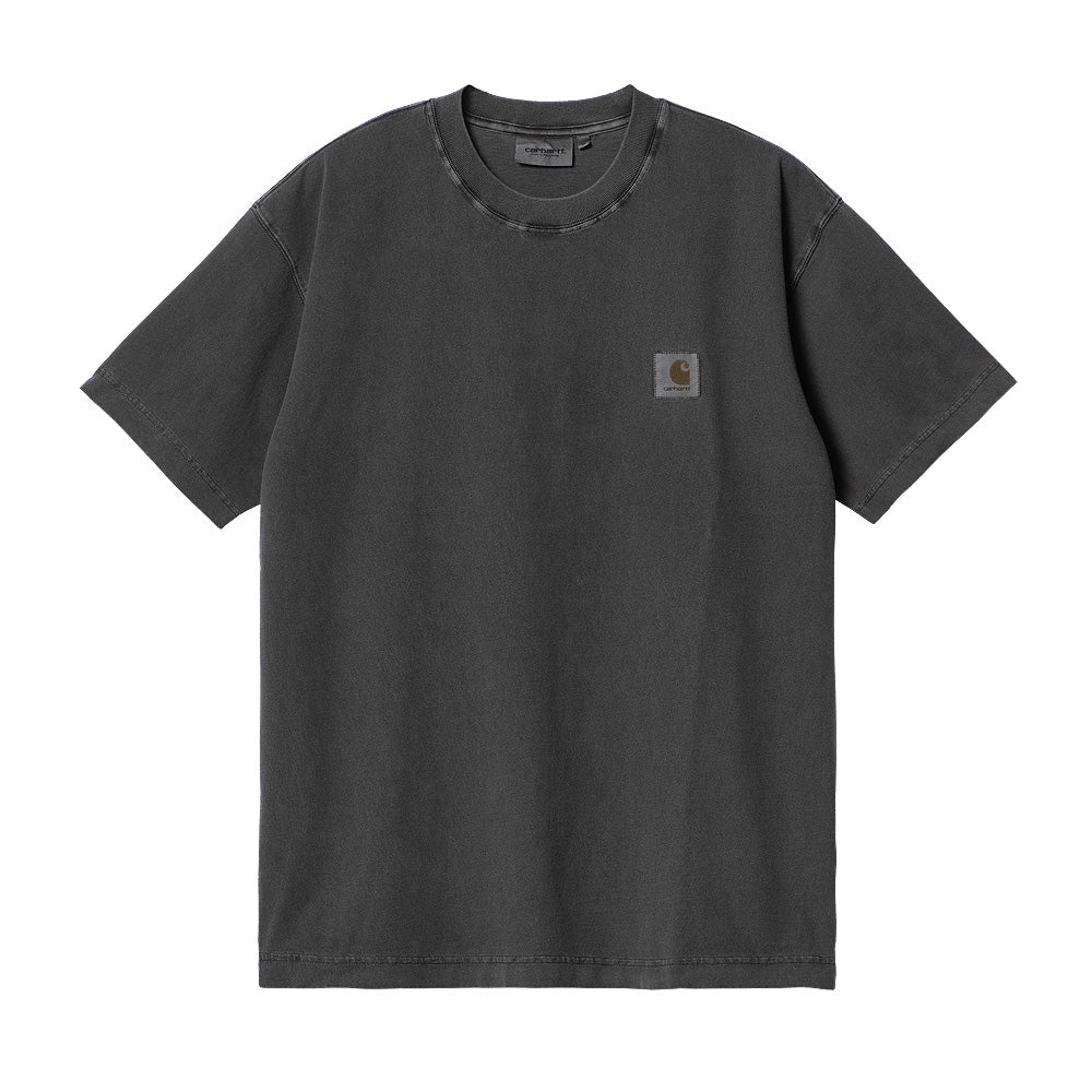 carhartt wip i029949 98 gd s s nelson t shirt charcoal garment dyed