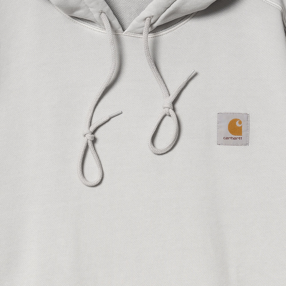 carhartt wip i029963 1ye gd hooded nelson sweat sonic silver garment dyed