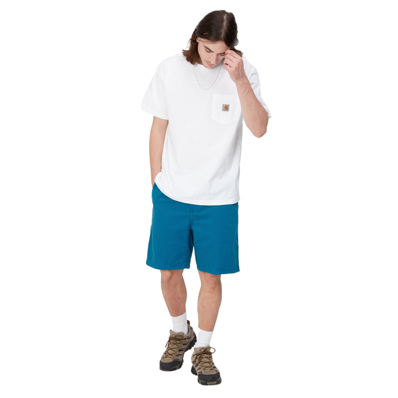 carhartt wip i030480 1d6 gd flint short amalfi garment dyed