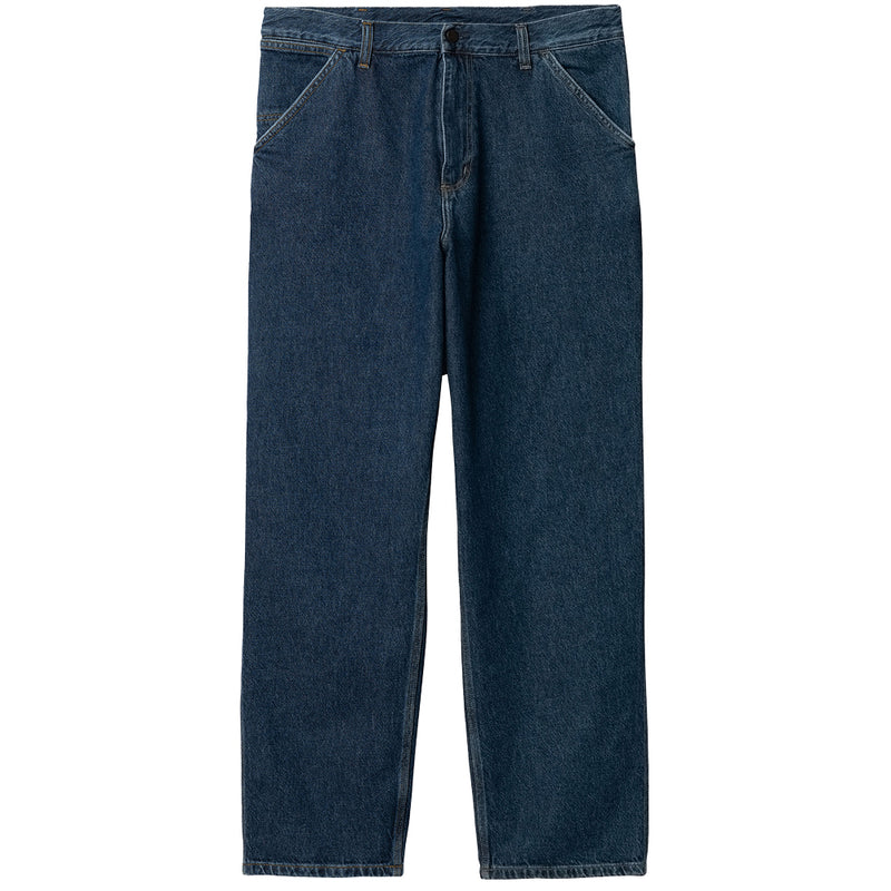carhartt wip i032024 01 06 single knee pant blue stone washed l32