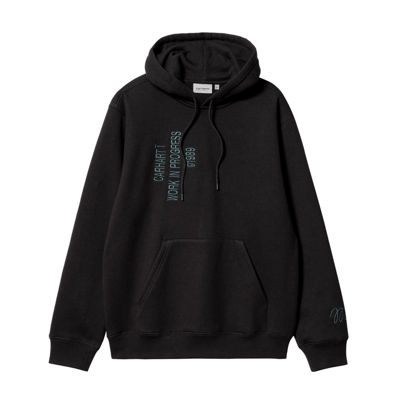 carhartt wip i032164 89 xx hooded signature sweat black