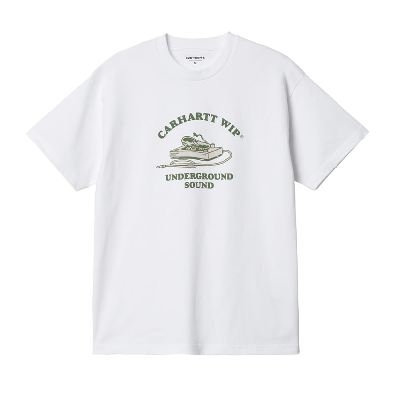 carhartt wip i032423 02 xx ss underground sound t shirt white