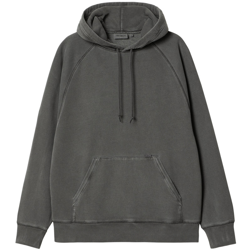 carhartt wip i032923 654 gd hooded taos sweat flint garment dyed