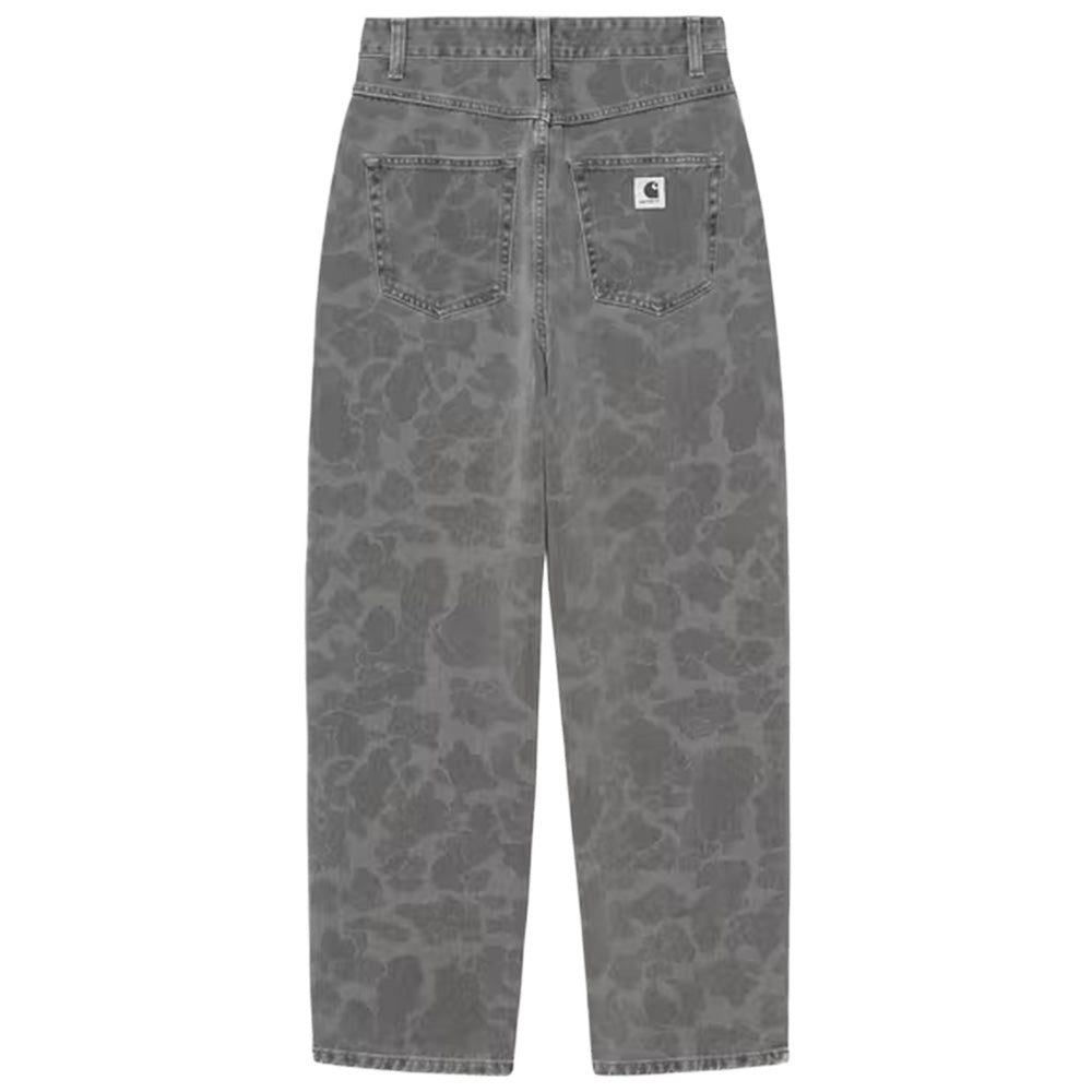 carhartt wip i033771.2i3.0h w duck orell pant camo duckblackheavy bleach wash no length