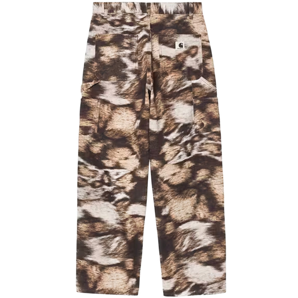 carhartt wip i034880 w brandon single knee pant wild dog print stone washed