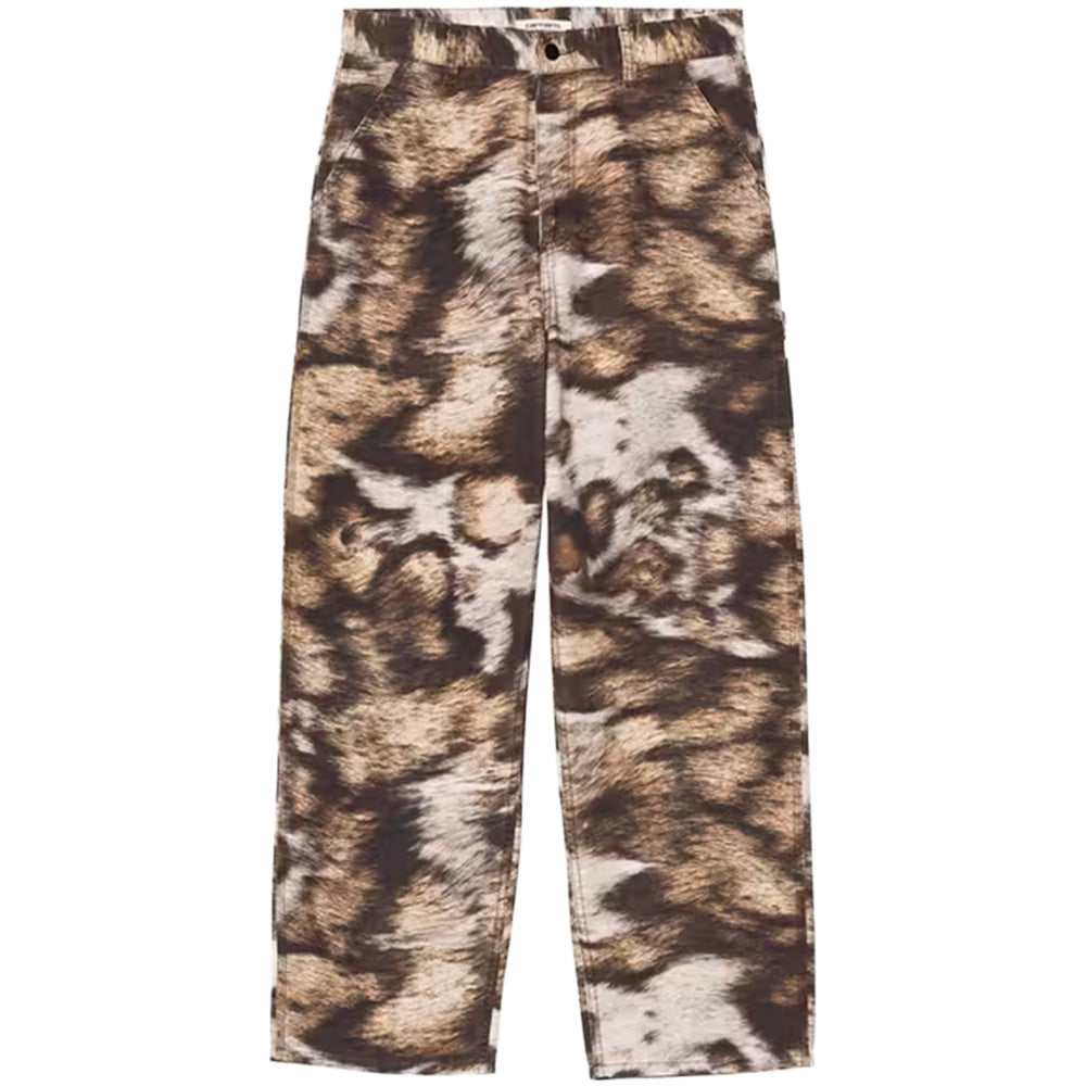 carhartt wip i034880 w brandon single knee pant wild dog print stone washed