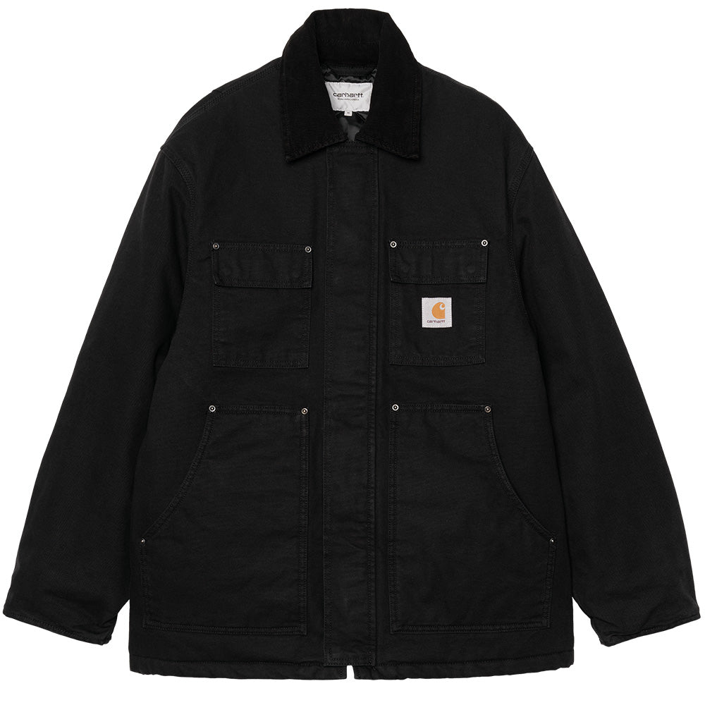 carhartt wip i035616.00e.06.03 ambel coat black stone washed