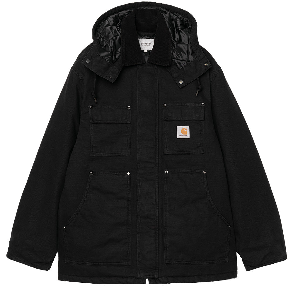 carhartt wip i035616.00e.06.03 ambel coat black stone washed