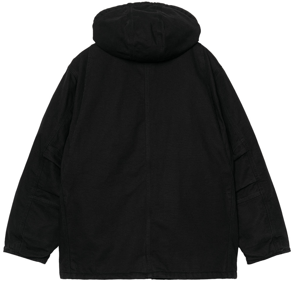 carhartt wip i035616.00e.06.03 ambel coat black stone washed