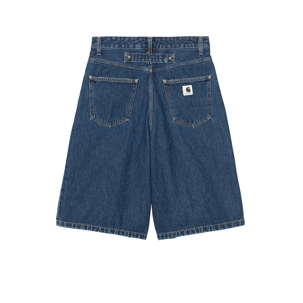 carhartt wip i035892 w belmont short blue stone washed