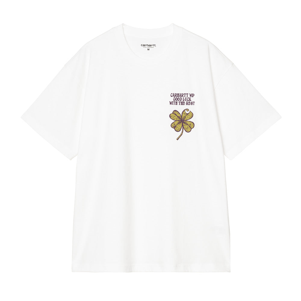 carhartt wip i0360 clover t shirt white