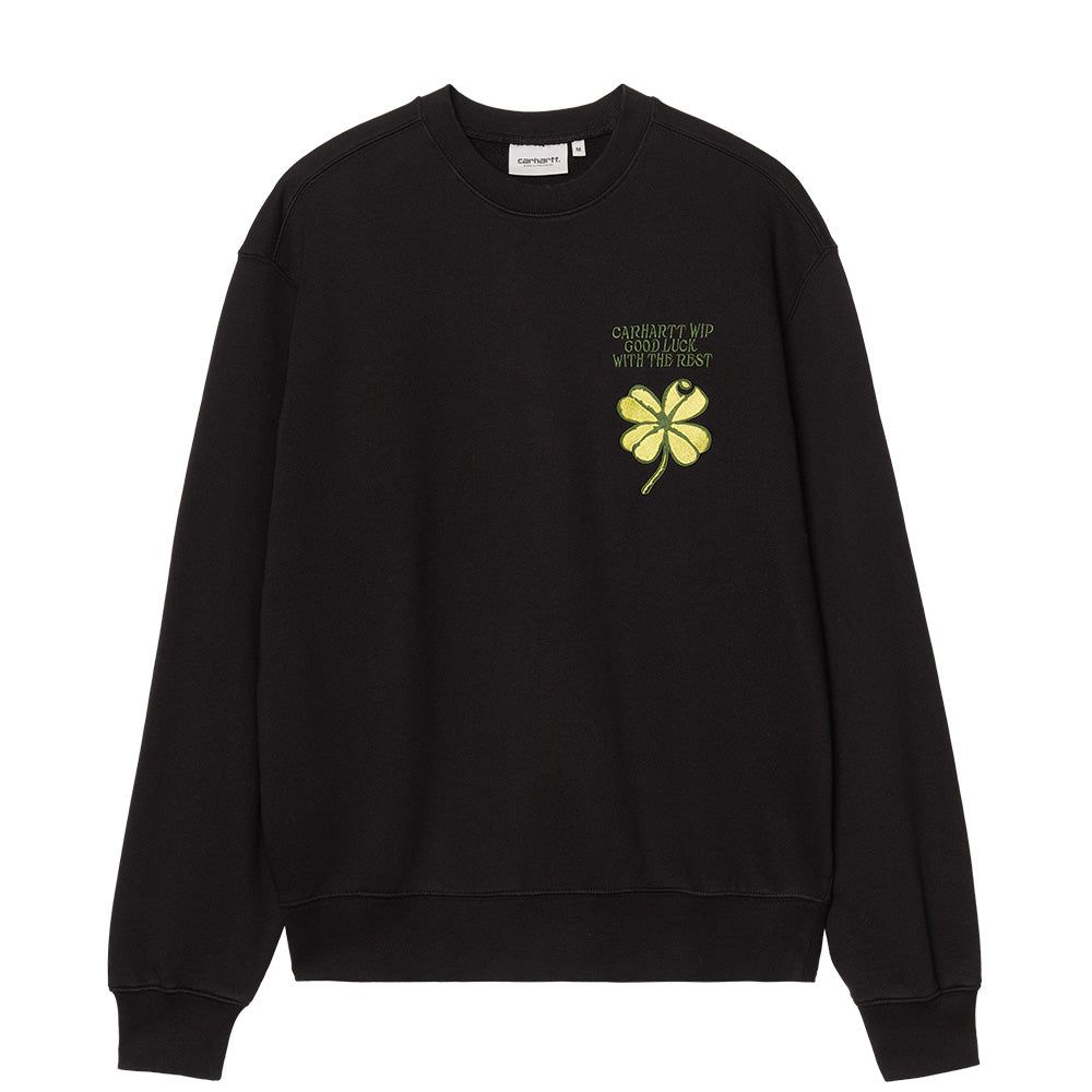 carhartt wip i036038 clover sweat black