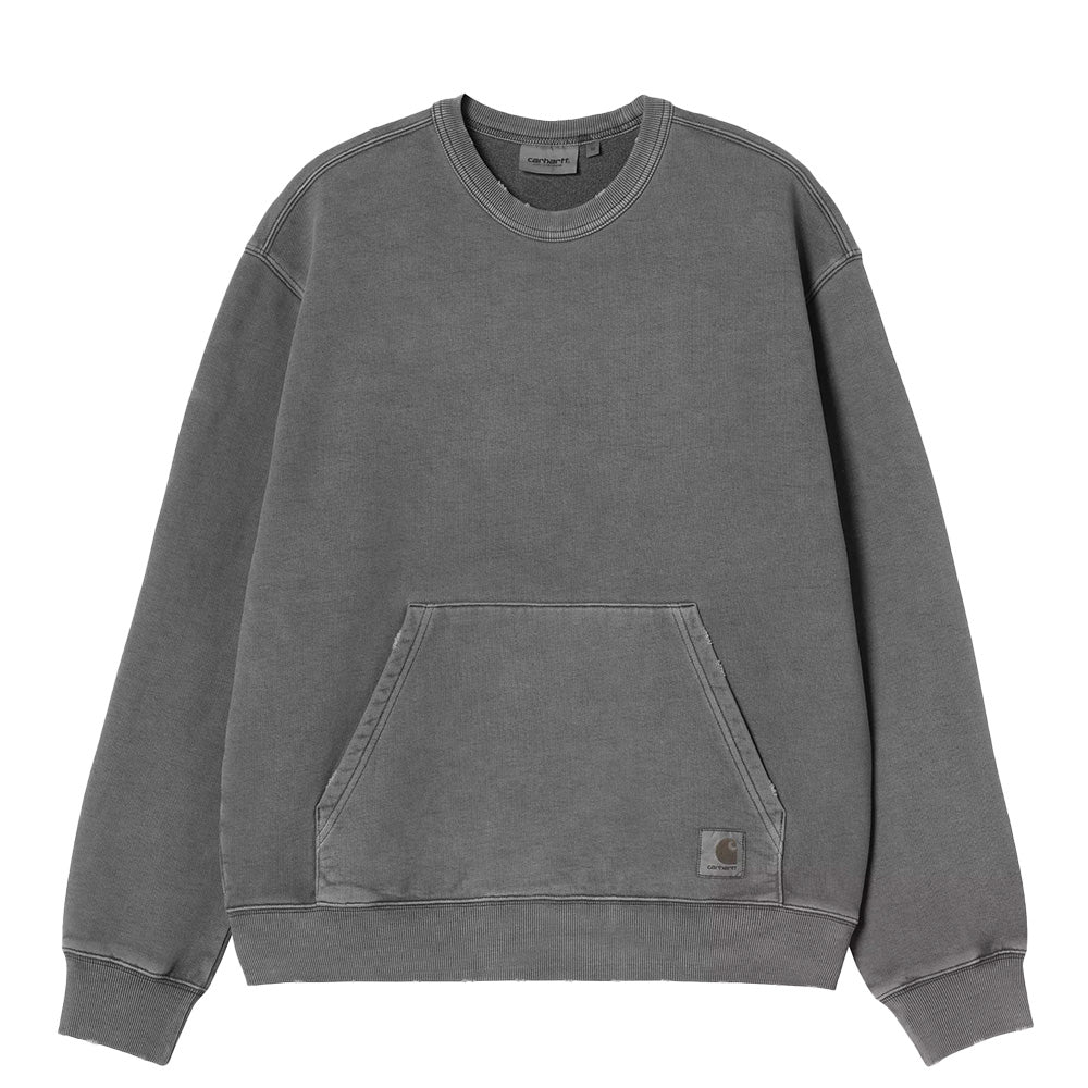 carhartt wip i036054 torion sweat black grind wash