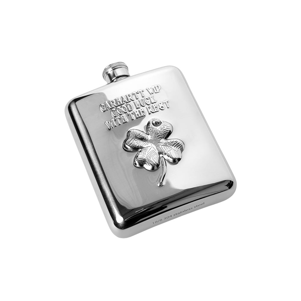 carhartt wip i036249 clover flask silver