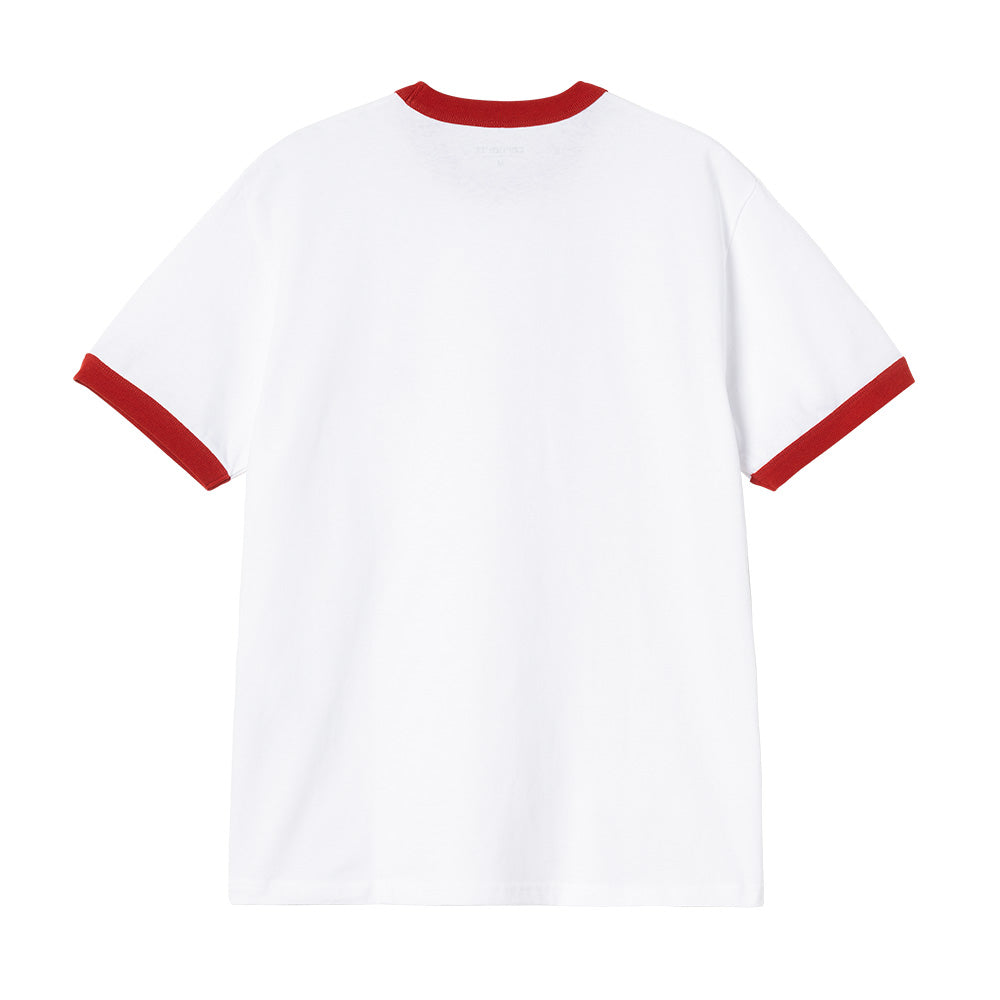 carhartt wip i036267 ss ip ringer t shirt whitered