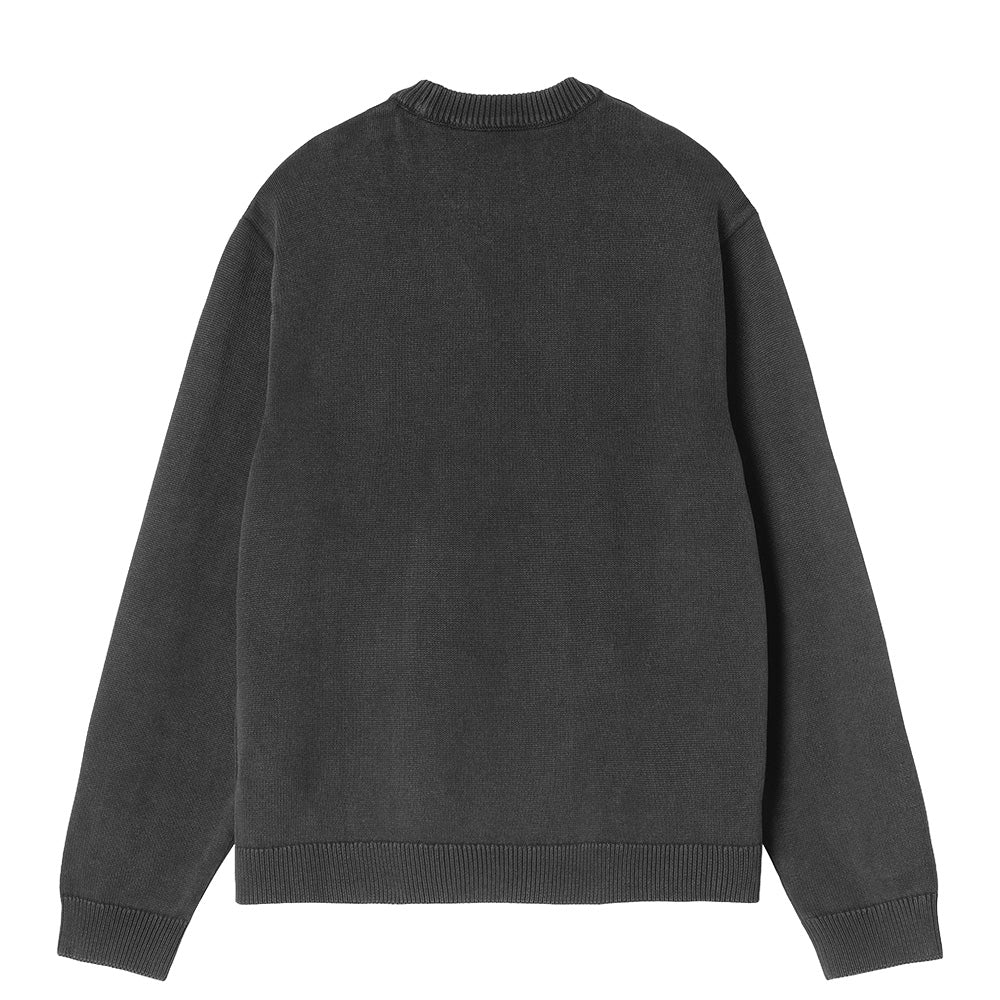 carhartt wip kori sweater black garment dyed