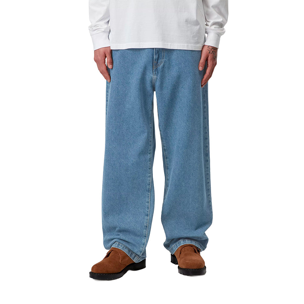 carhartt wip landon pant blue heavy stone wash no length