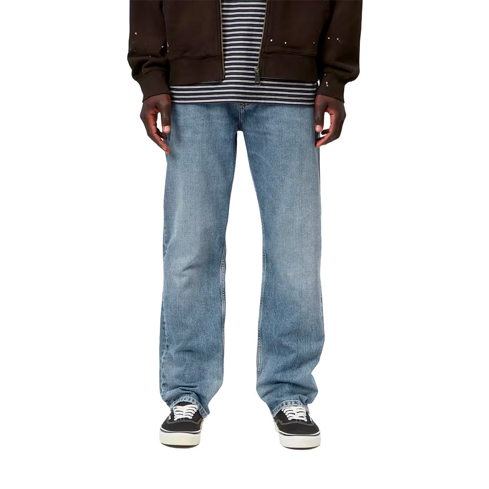 carhartt wip marlow pant blue worn bleached l32