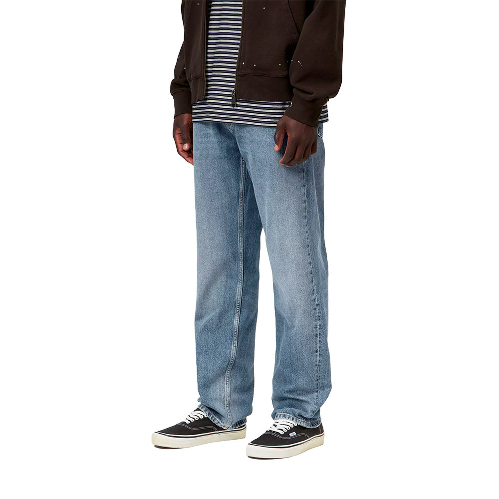 carhartt wip marlow pant blue worn bleached l32