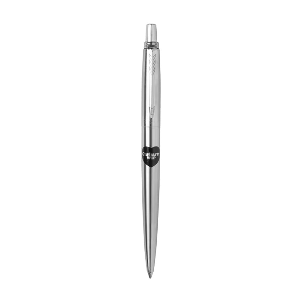 CARHARTT WIP CARHARTT WIP PARKER JOTTER HEART BALLPEN // SILVER