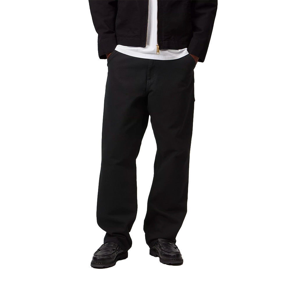 carhartt wip single knee pant black rinsed l32