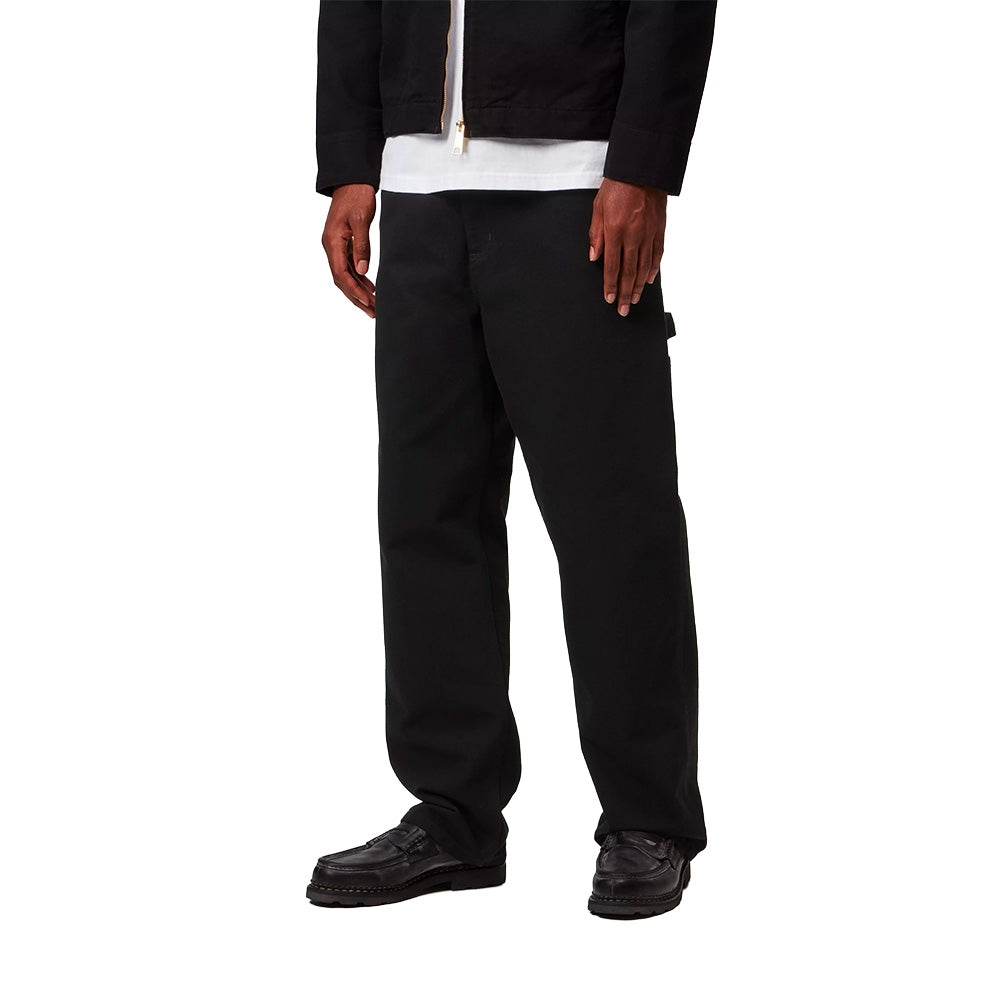 carhartt wip single knee pant black rinsed l32