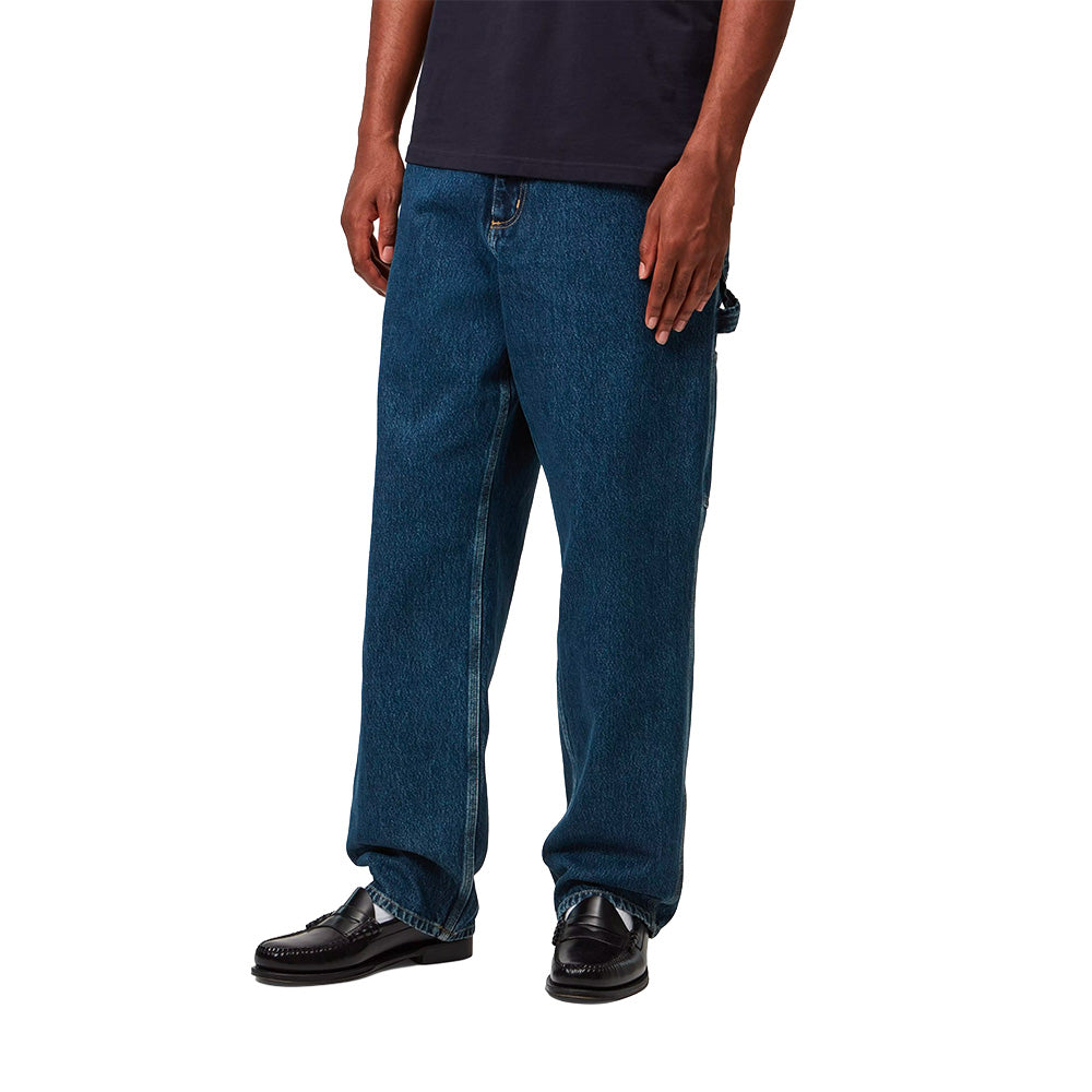 carhartt wip single knee pant blue stone washed l32