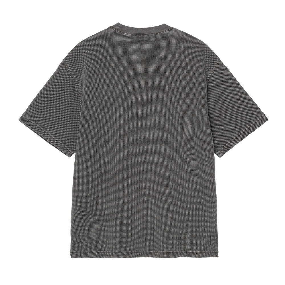 CARHARTT WIP CARHARTT WIP S/S NELSON WAFFLE T-SHIRT // BLACK (GARMENT DYED)