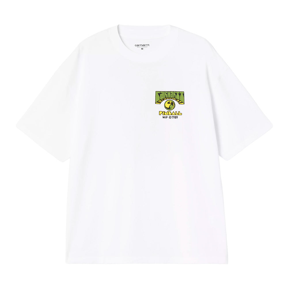 carhartt wip ss pinball t shirt white