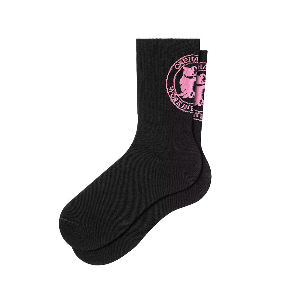 carhartt wip womens hugging cats socks black