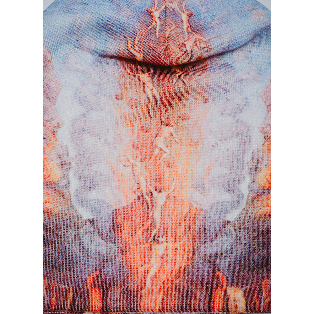 fucking awesome inferno skully beanie aop