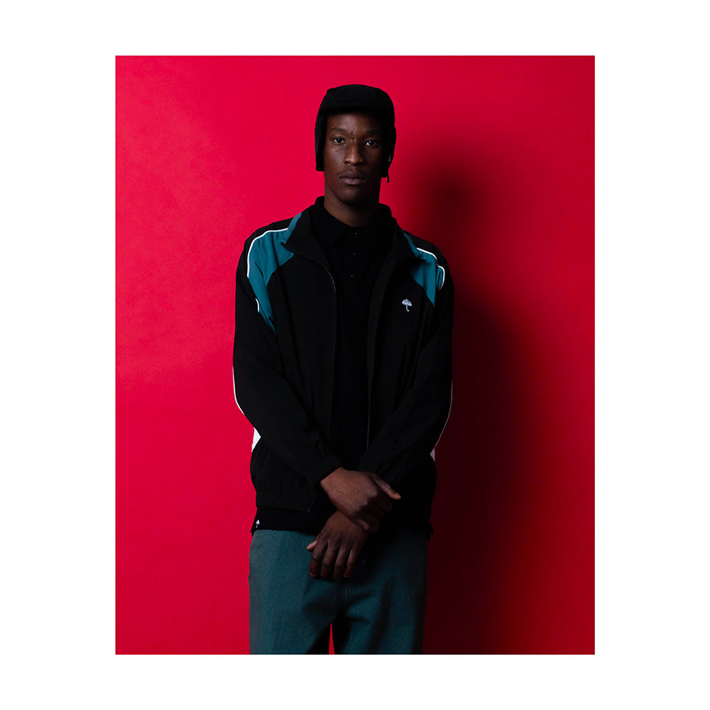 hélas a05s4d1pnttrk01 ready tracksuit jacket blackgreenwhite