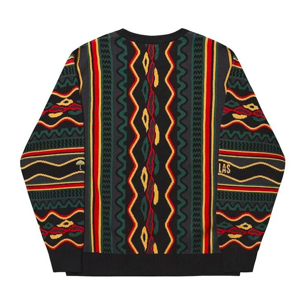 HÉLAS HÉLAS COOG CREWNECK KNIT // BLACK MULTICO