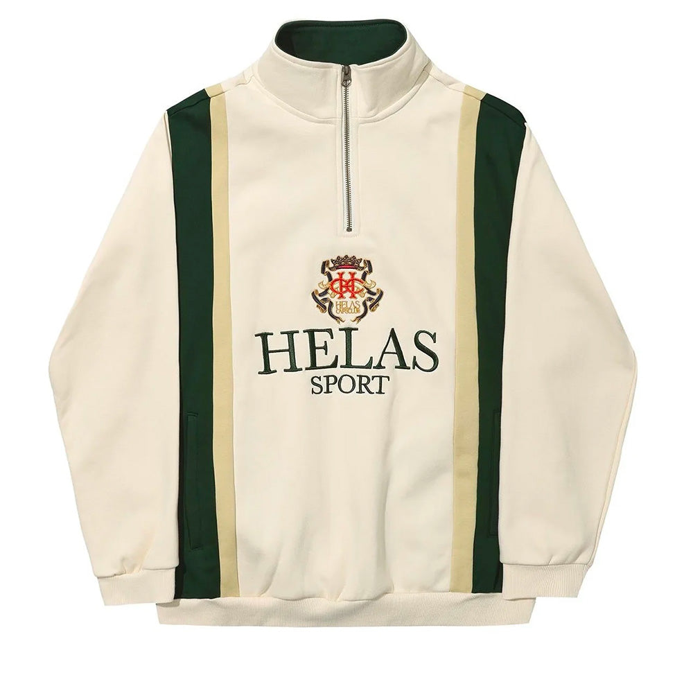 HÉLAS COURONNE QUARTER ZIP// LIGHT BEIGE