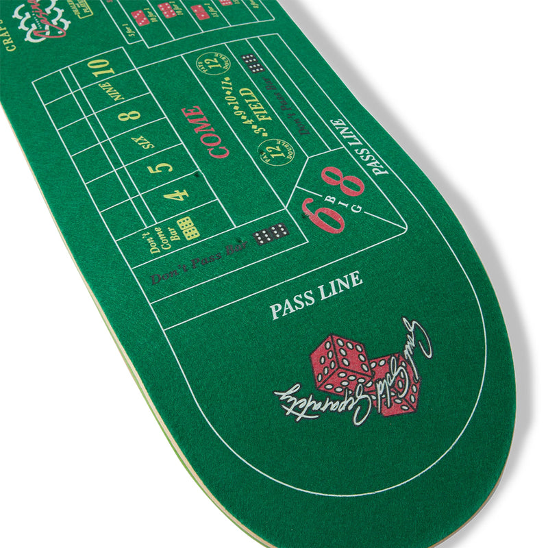 huf ac00914 craps skate deck green