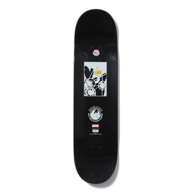 huf ac00935 huf x avengers oh snap skateboard deck 8.25"