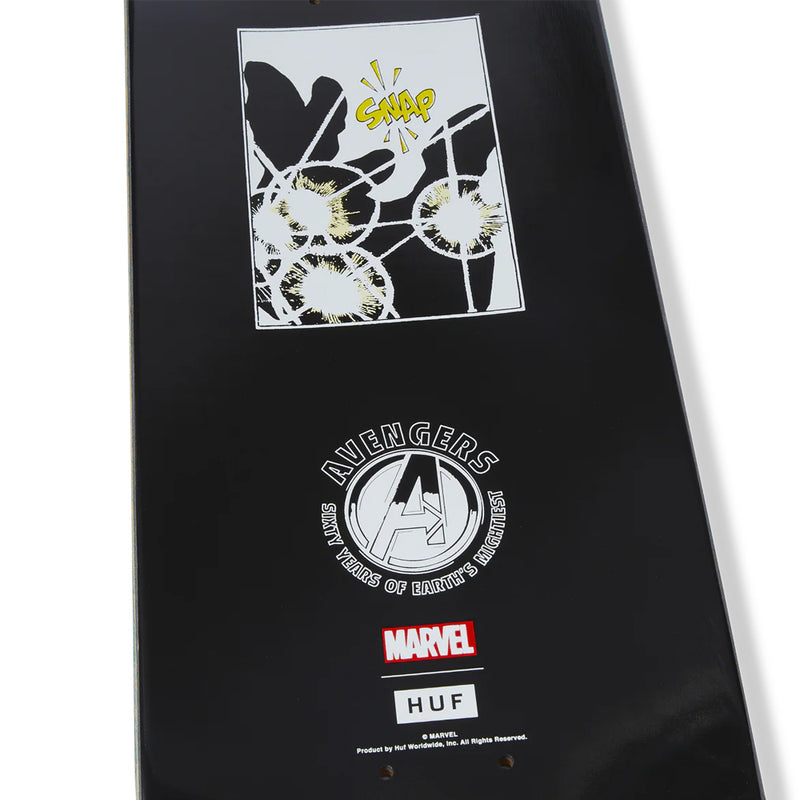 huf ac00935 huf x avengers oh snap skateboard deck 8.25"