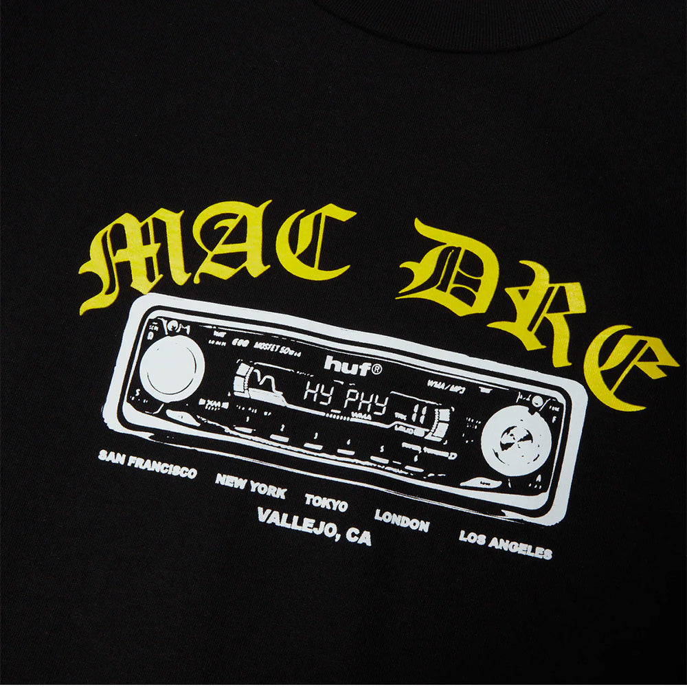 HUF HUF BEST OF MAC DRE SS TEE // BLACK