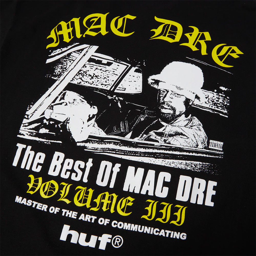 HUF HUF BEST OF MAC DRE SS TEE // BLACK