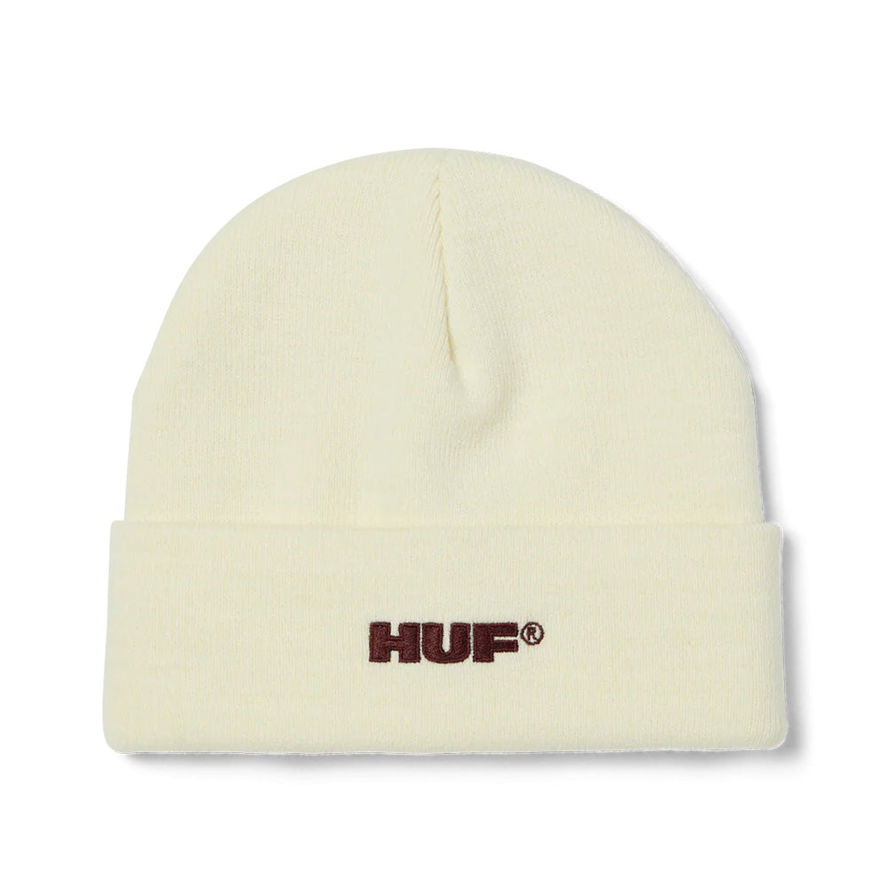 huf bn00185 all caps cuff beanie cream
