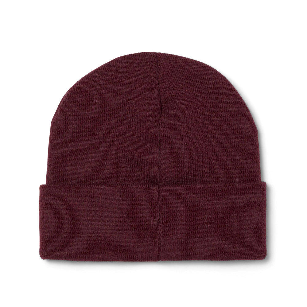 huf bn00185 huf all caps cuff beanie burgundy