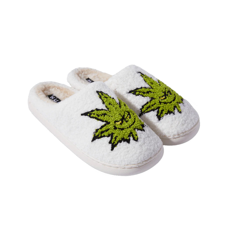 huf cp00106 greench buddy fuzzy slipper natural
