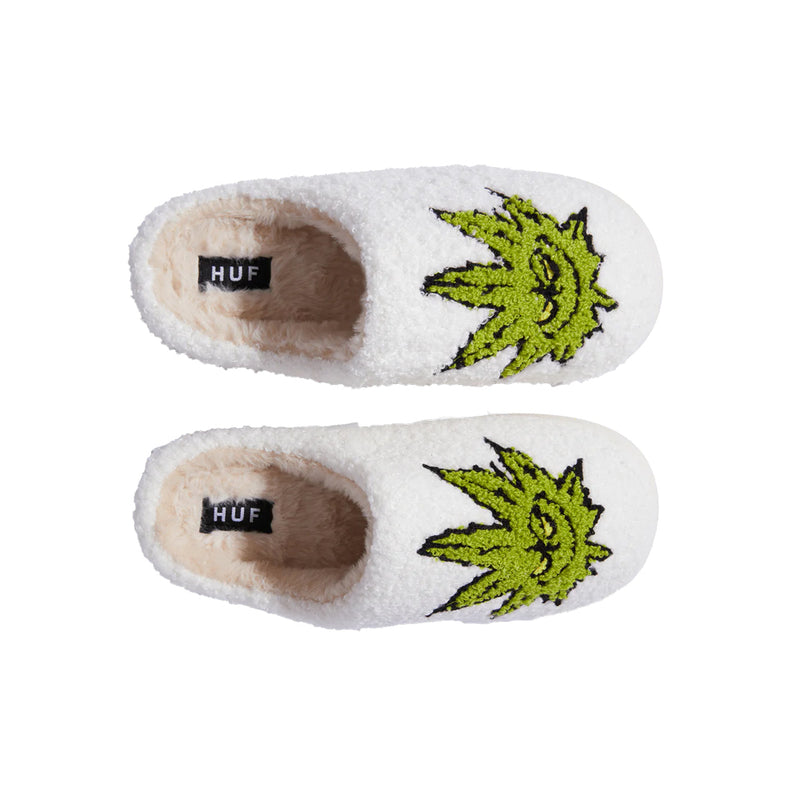 huf cp00106 greench buddy fuzzy slipper natural
