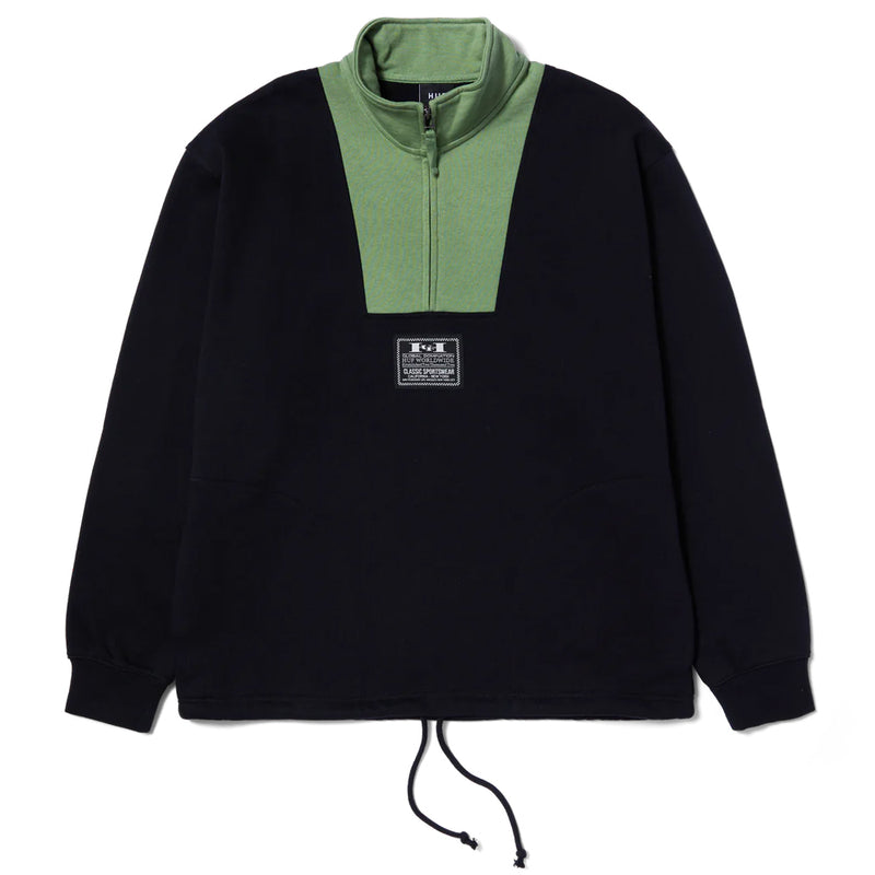huf fl00209 harrison 14 zip fleece black